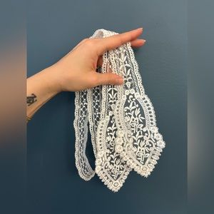 BNWOT - Lace Neck Tie Scarf